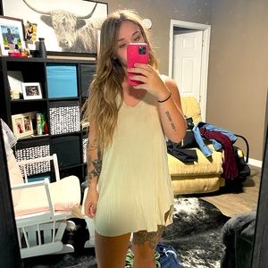 Tan fabrik dress